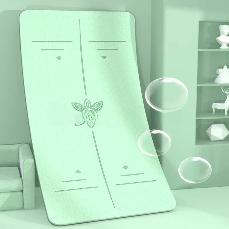 For Eco Friendly Workout Gym Mat Tapetes De Yoga Anti-slip Double Layer TPE Yoga Mat 6MM 8MM 10MM 12MM Thickness Online Sale