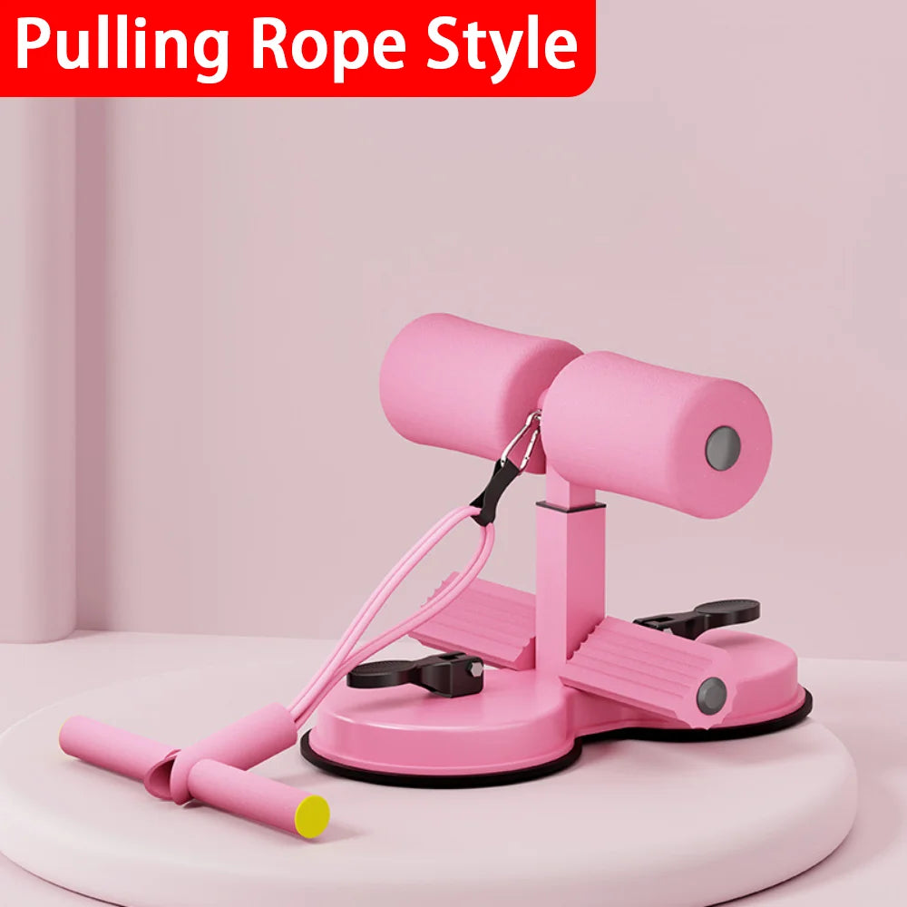 Adjustable Abdominal Sit up Equipment with Suction Cups Ankle Support Fitness Workout Sports Exercise Aids for Home Indoor Use