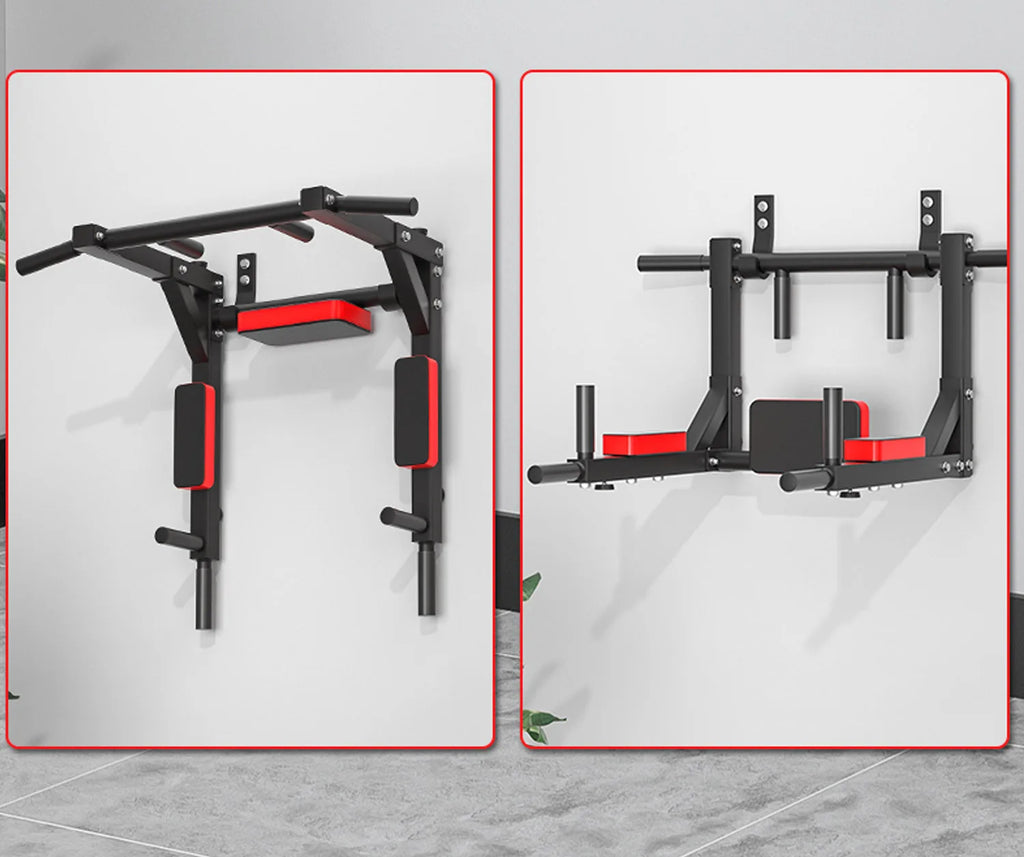 Wall Pull Up & Parallel Bar Set Household Indoor Fitness Training Equipment