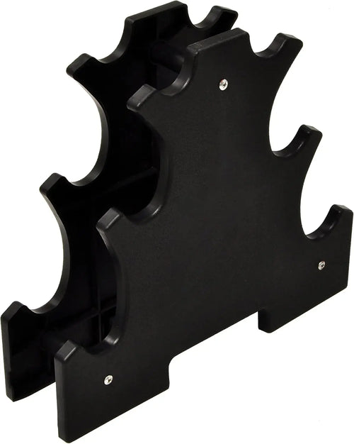 6-Piece Neoprene Dumbbell Set with Stand: 2/3/5 lb Weights for Home Workouts